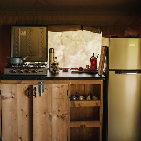 CANVAS AND WOOD TENT 6 people - (GARDEN)