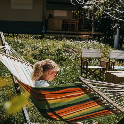 CANVAS AND WOOD TENT 6 people - Garden