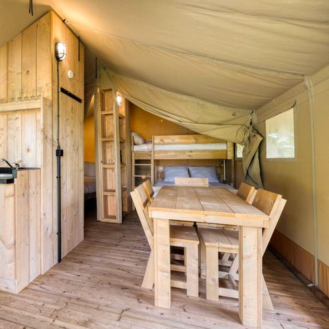CANVAS AND WOOD TENT 5 people - Comet 27 Lodges - 5 people