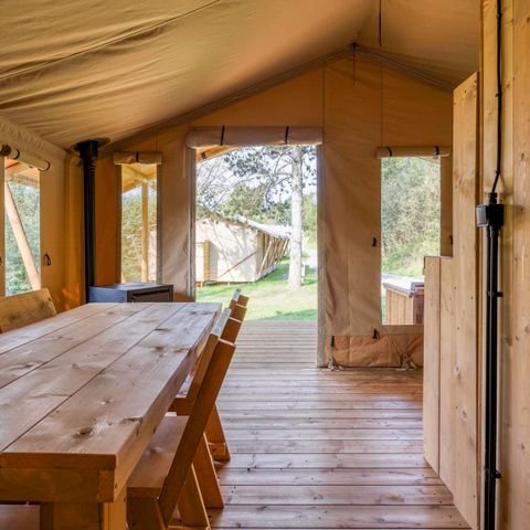 CANVAS AND WOOD TENT 5 people - Comet 27 Lodges