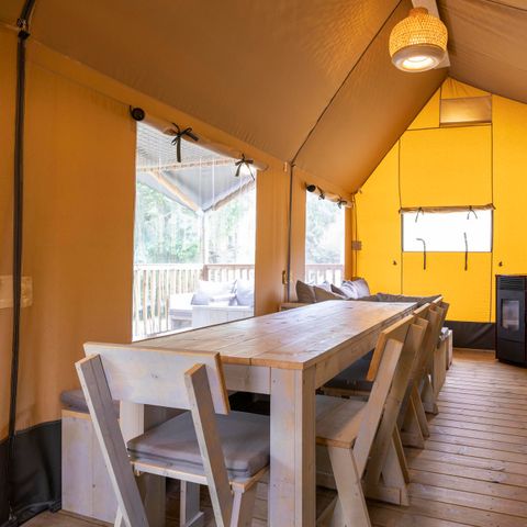 CANVAS AND WOOD TENT 8 people - Ranger Lodge