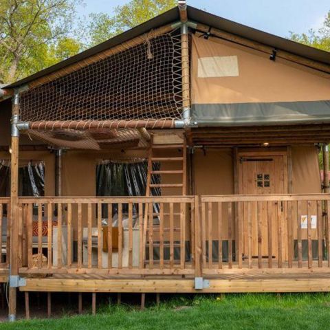CANVAS AND WOOD TENT 8 people - Ranger Lodge