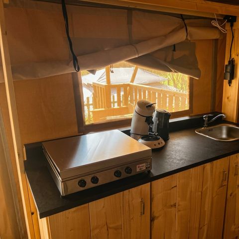 Canvas and wooden tent 5 persons - Dreamer 40