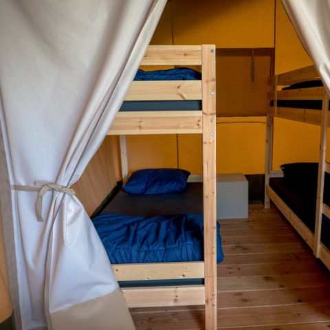 Canvas and wooden tent 6 persons - Safari tents without sanitary facilities 6 people