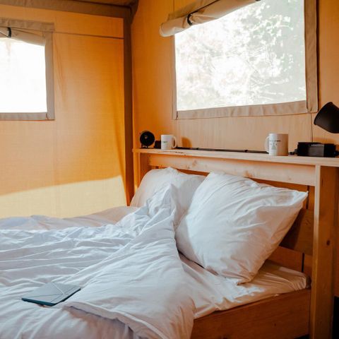 Canvas and wooden tent 6 persons - Safari tents without sanitary facilities 6 people