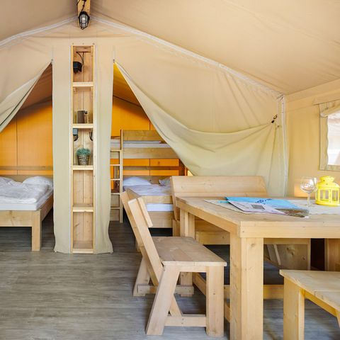 CANVAS AND WOOD TENT 5 people - Safari tent Lodge (5P) 