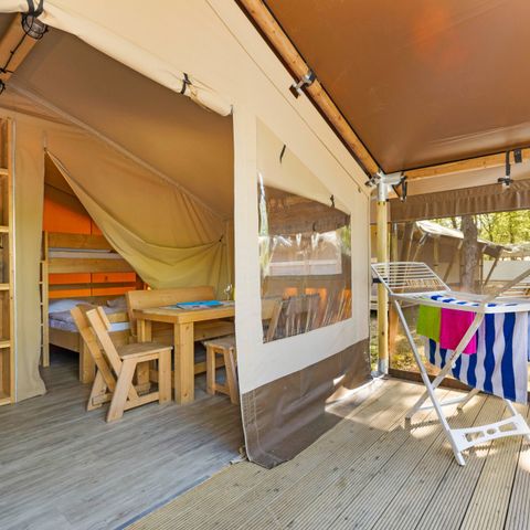 Canvas and wooden tent 5 persons - Safari tent Lodge (5P)