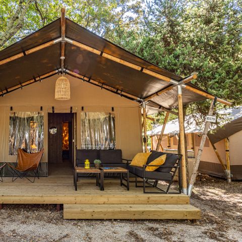CANVAS AND WOOD TENT 5 people - Cikat - Safari tent Lodge (6P)