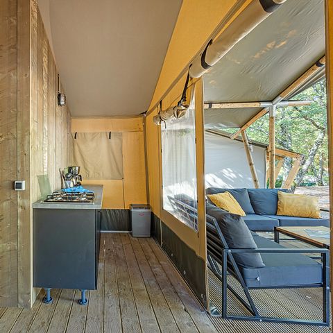 CANVAS AND WOOD TENT 5 people - Cikat - Safari tent Lodge (6P)