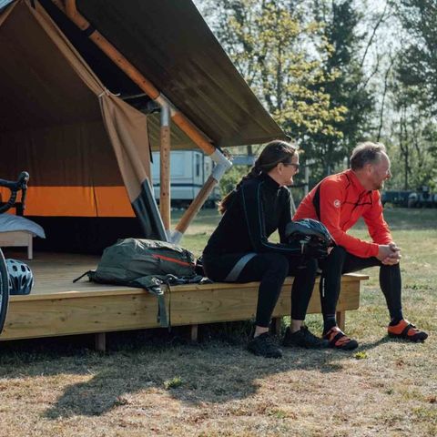 Canvas and wooden tent 2 persons - XS