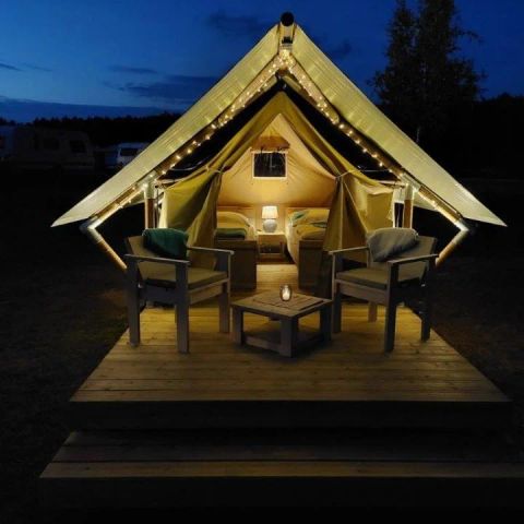 Canvas and wooden tent 2 persons - XS