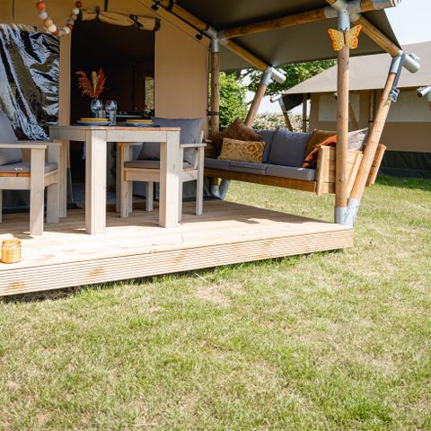 Canvas and wooden tent 4 persons - Cast Away deluxe
