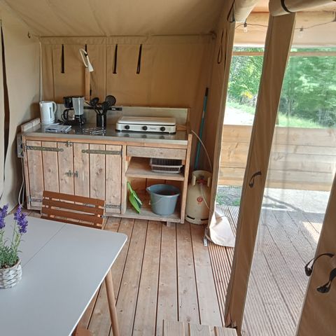 CANVAS AND WOOD TENT 2 people