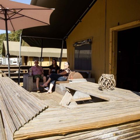 CANVAS AND WOOD TENT 6 people - Glamping tent