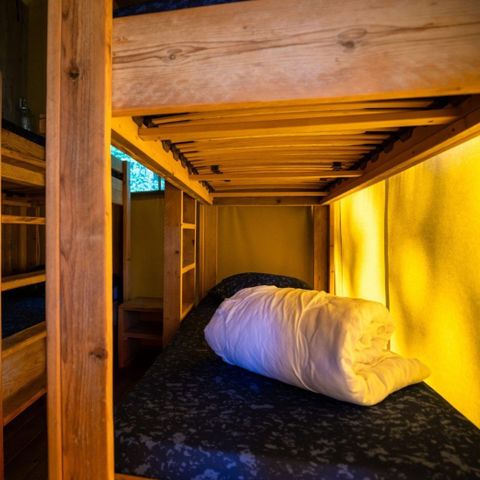 Canvas and wooden tent 6 persons - Glamping tent