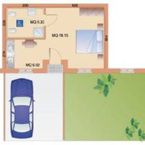 BUNGALOW 2 people - PMR - Pets allowed