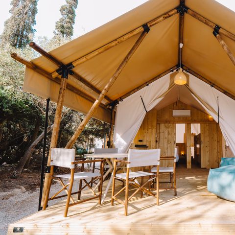 CANVAS AND WOOD TENT 5 people - SAFARI ARENA 5