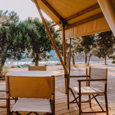 CANVAS AND WOOD TENT 5 people - SAFARI ARENA 5 SEA VIEW