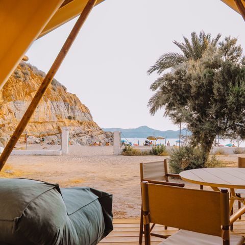 CANVAS AND WOOD TENT 5 people - ARENA SAFARI 5 SEA VIEW