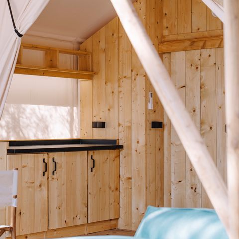 CANVAS AND WOOD TENT 5 people - ARENA SAFARI 5 SEA VIEW