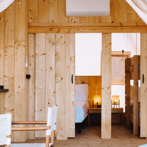 CANVAS AND WOOD TENT 5 people - SAFARI ARENA 5 SEA VIEW