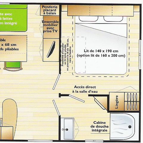 MOBILE HOME 5 people - 2-bedroom mobile home