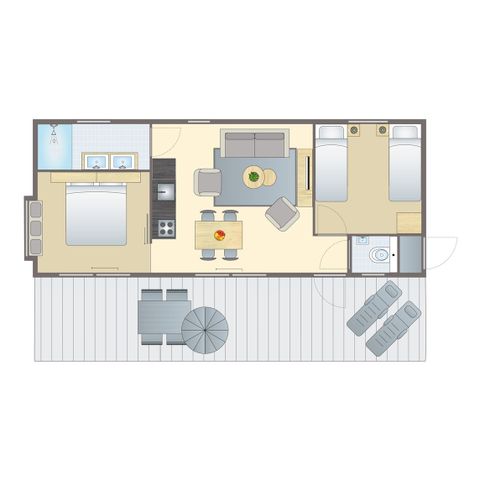Bungalow 4 persons - 4BE4