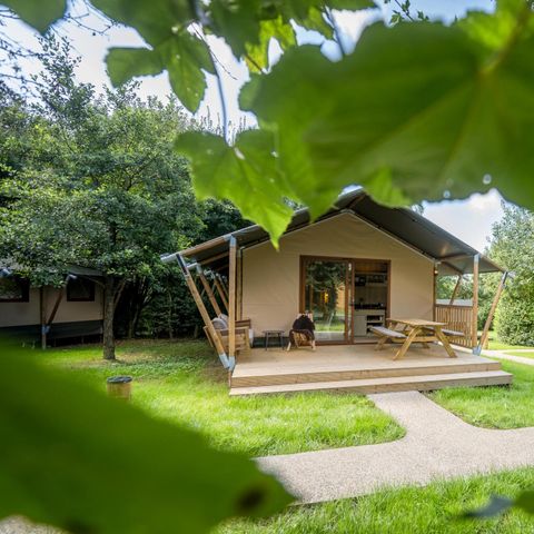 Canvas and wooden tent 5 persons - Family Glamping Tent