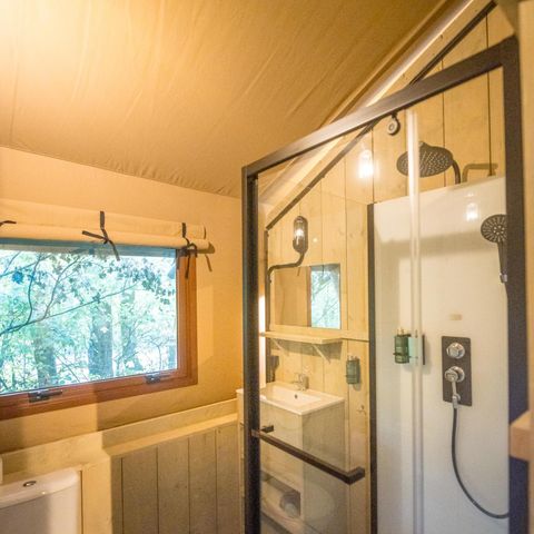 Canvas and wooden tent 5 persons - Family Glamping Tent