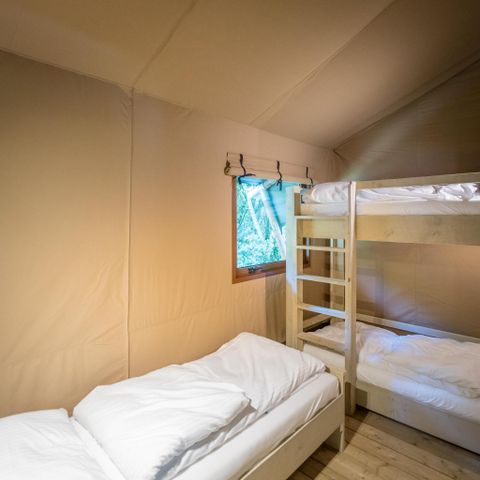 Canvas and wooden tent 5 persons - Family Glamping Tent