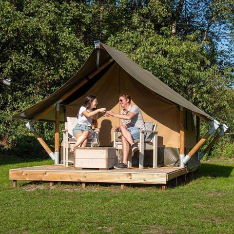 Canvas and wooden tent 2 persons - Glamping tent XS - IEPER