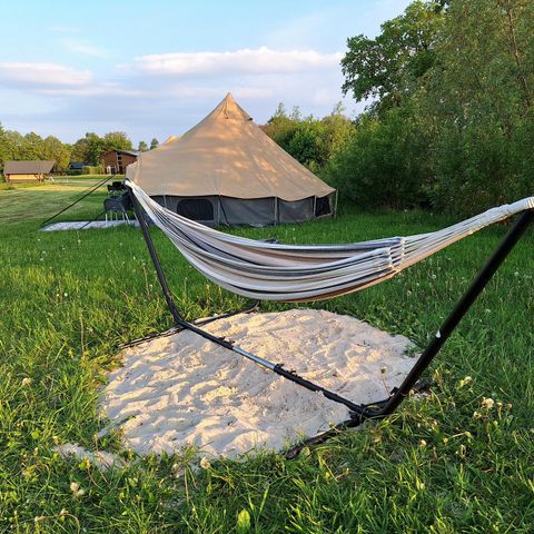 Canvas and wooden tent 2 persons