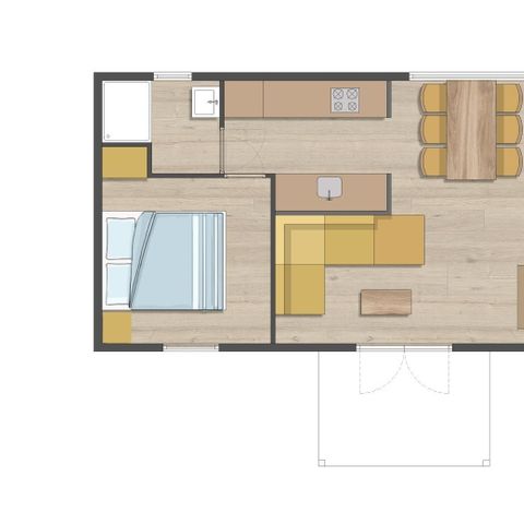 BUNGALOW 18 people - Family Square 18 (3x Charlies Dune House)