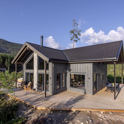 House 6 persons - Saga Hytte With Sauna, Hot Tub & Water View