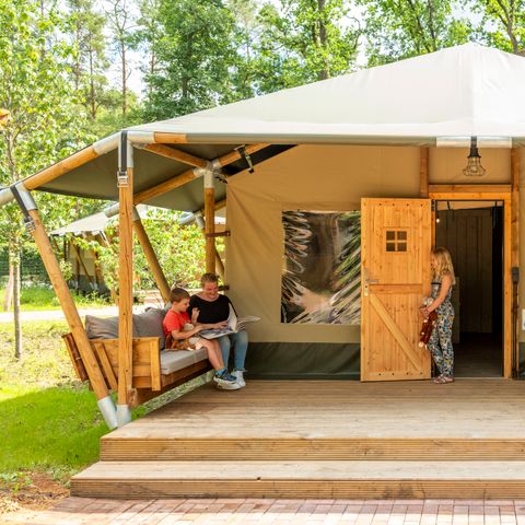 CANVAS AND WOOD TENT 7 people - Tongasoa Lodge