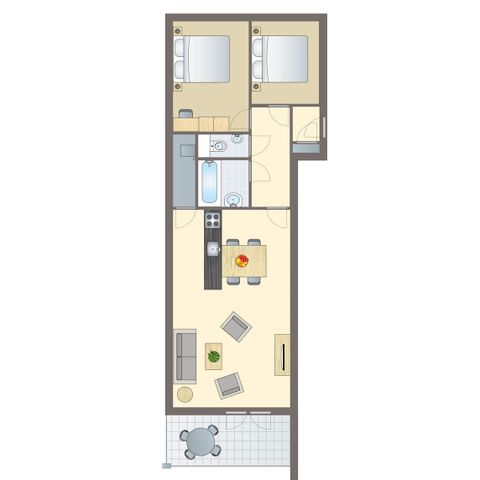 Apartment 6 persons - 4-6 person holiday flat