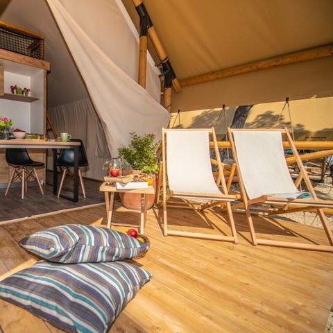 Tent 4 persons - Two bedroom safari tent (2+2)