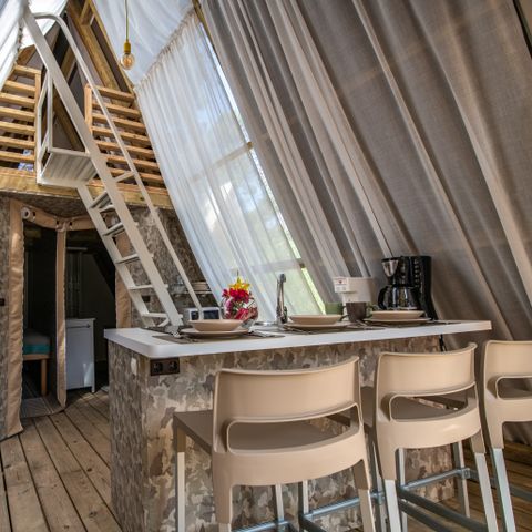 TENT 4 people - Premium two bedroom lodge tent (2+2)