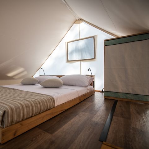 Tent 4 persons - Two bedroom glamping safari loft tent - sea view