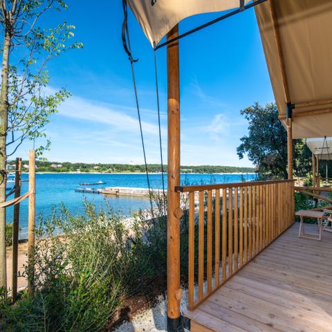 TENT 4 people - Two bedroom glamping safari loft tent - sea view