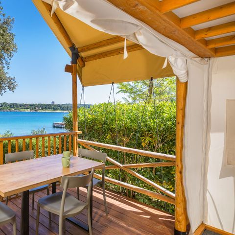 TENT 4 people - Two bedroom glamping safari loft tent - sea view