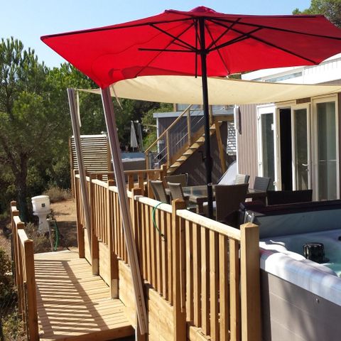 Mobile home 4 persons - Ramatuelle – - VIP Cap Deseo – 34 m² – Sea view and Jacuzzi