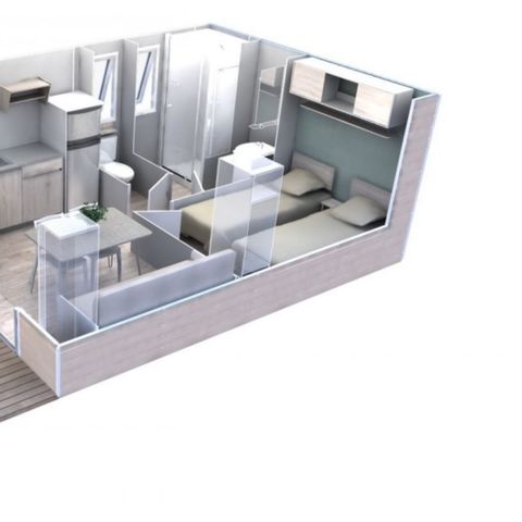 Mobile home 6 persons - Estérel – - VIP Comfort - EVO 29m² – Sea View / Jacuzzi