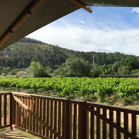 CANVAS AND WOOD TENT 6 people - including sanitary facilities