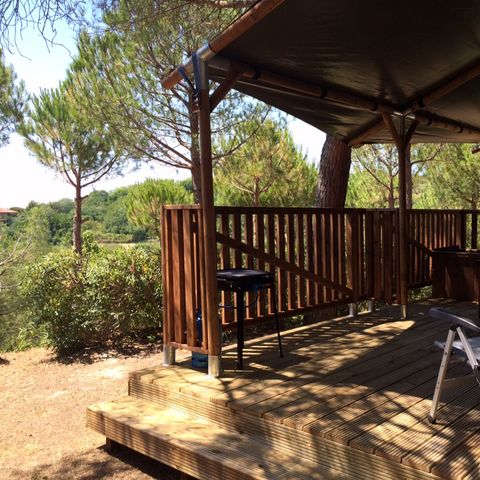 Tent 6 persons - Lodgetent incl. sanitary facilities