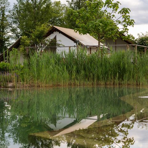 TENT 2 people - glamping, private toilet, sink & outdoor bathtub 15m².