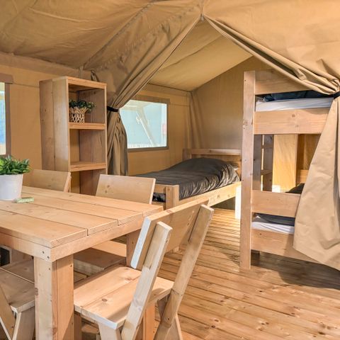 CANVAS AND WOOD TENT 5 people