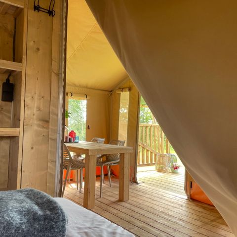 Canvas and wooden tent 5 persons
