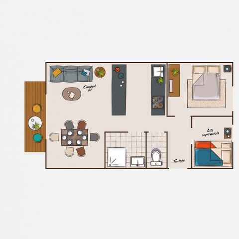 APARTMENT 6 people - Flat