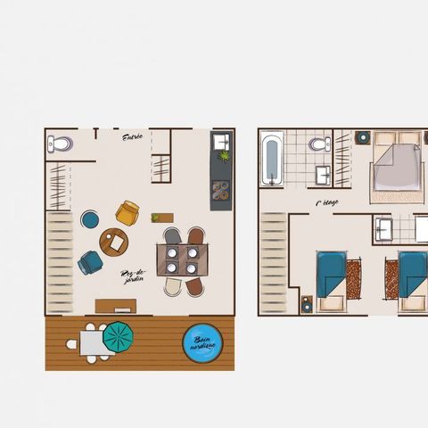CHALET 6 people - Cosy chalet with Nordic bath
